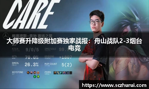 大师赛升降级附加赛独家战报：舟山战队2-3烟台电竞
